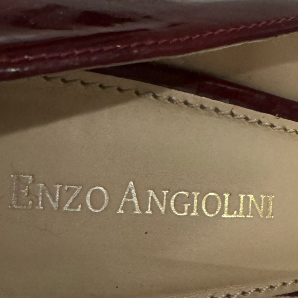Enzo Angiolini High Heels Women’s Sz 6 Merlot Snake Skin Vegan Patent Leather - Picture 10 of 15